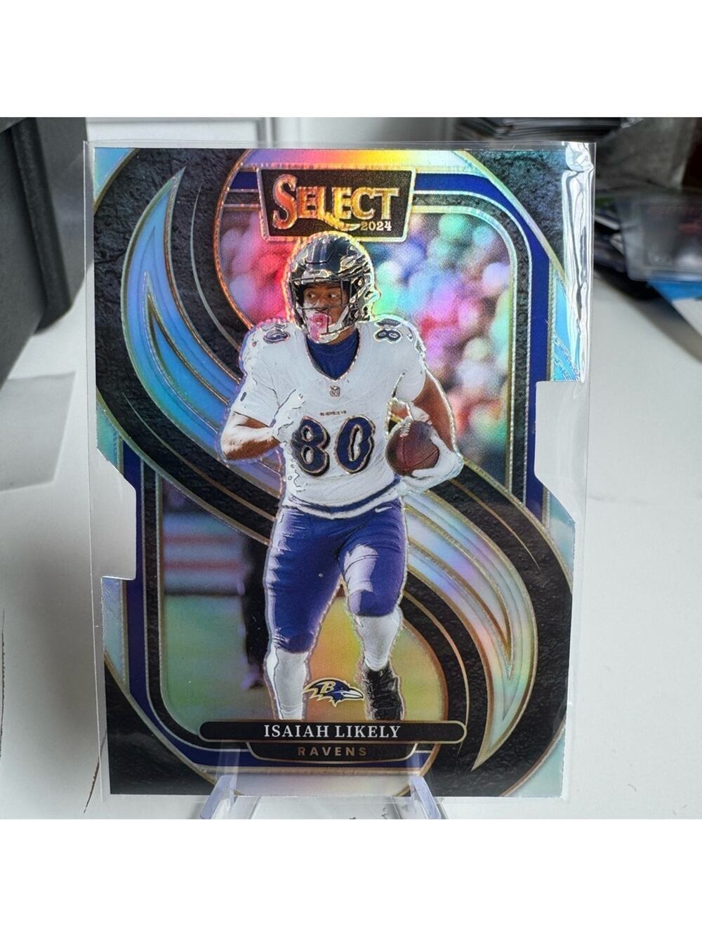 2024 Isaiah Likely Die Cut Silver Panini Select Prizm Mint condition
